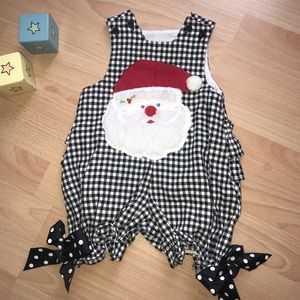 The Bailey Boys Santa Bubble Romper